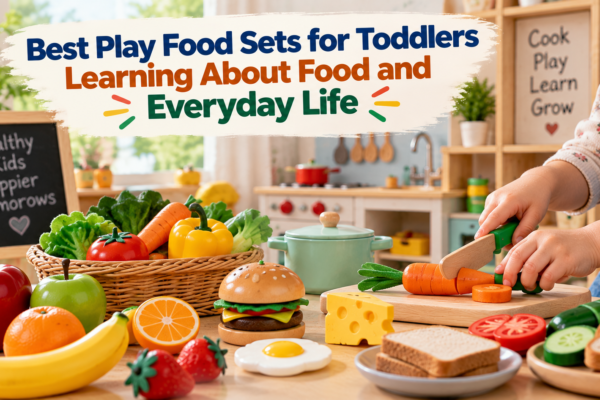 Play Food Sets for Toddlers Learning About Food and Everyday Life