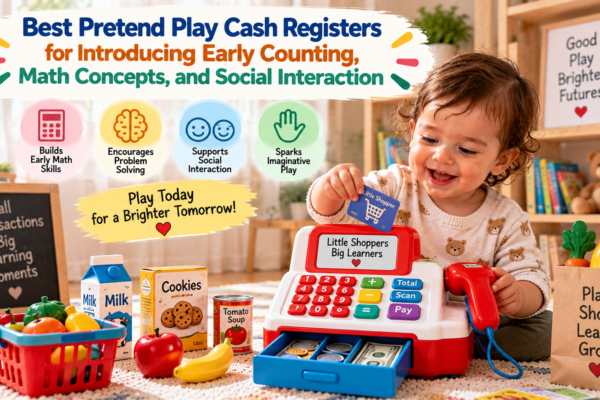 Best Pretend Play Cash Registers for introducing early counting, math concepts, and social interaction