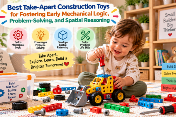 Best Take-Apart Construction Toys for fostering early mechanical logic, problem-solving, and spatial reasoning